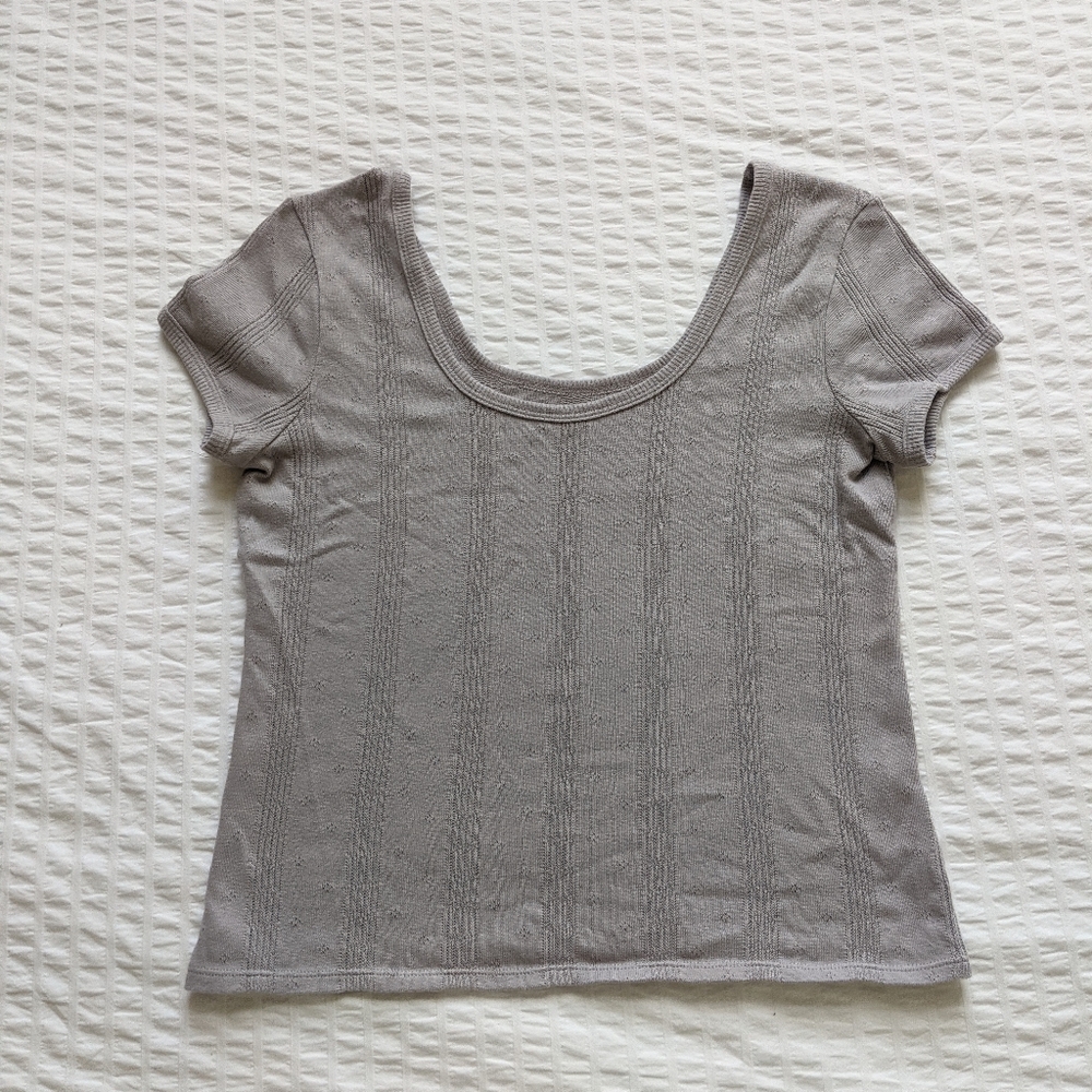 Madewell Pointelle Ribbed Tee - Picture 8 of 9